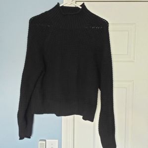 American Eagle black mock neck sweater